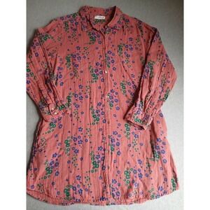 Natural Life Dress Medium Georgia Shjrt Gauze Bohemian Peasant Cottage Boho